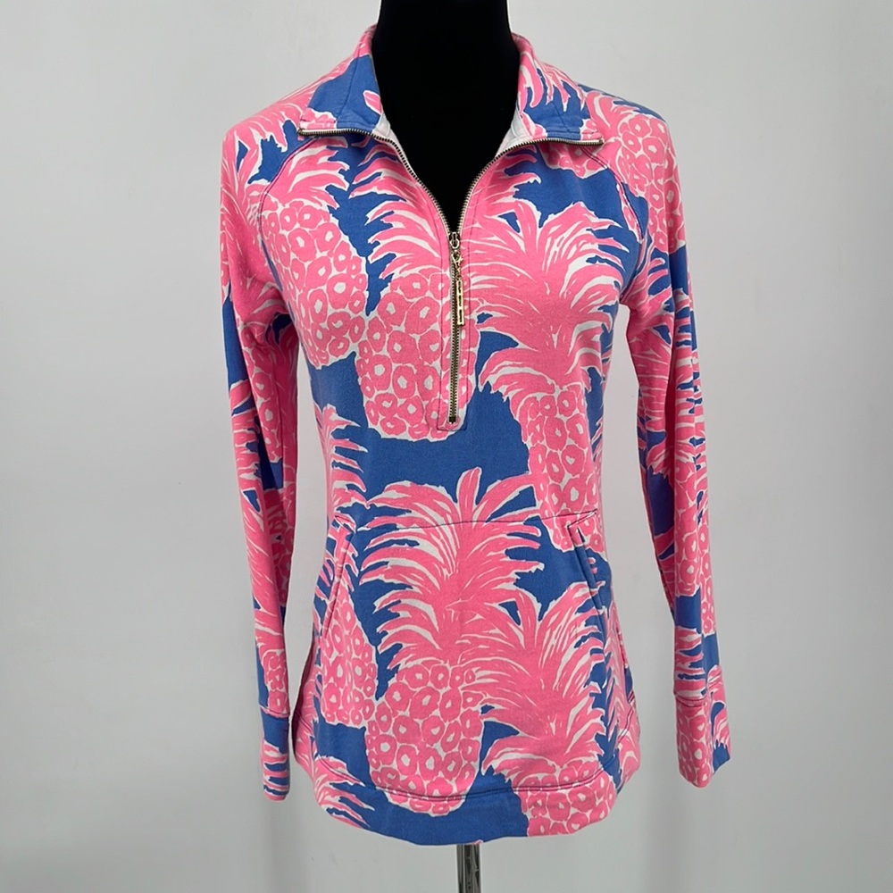 Lilly Pulitzer Blue Haven Little Flamenco Skipper Popover Size XS